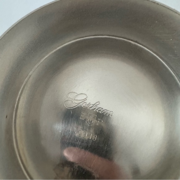 Mid Century Atomic Vintage Gorham Silver Plate Salad Bowl - Picture 5 of 5